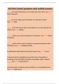  ACE Pest Control &ndash; Verified Questions and Answers for Exam Preparation and Field Application