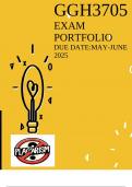 GGH3705 May-June 2025 Exam Portfolio