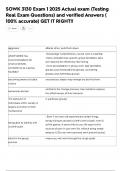  SOWK 3130 Exam 1 2025 Actual exam 140 Real Exam Questions and verified Answers &lpar; 100&percnt; accurate&rpar; GET IT RIGHT&excl;&excl;