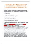 LBO MODEL BREAKING INTO WALL STREET EXAM QUESTIONS AND CORRECT ANSWERS &vert; VERIFIED 2025