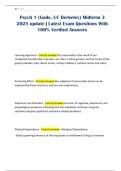 Psych 1 &lpar;Gade&comma; UC Berkeley&rpar; Midterm 3 2025 update &vert; Latest Exam Questions With 100&percnt; Verified Answers