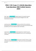 POLS 1101 Exam &num;1 &lpar;UGA-Dr&period;Glas&rpar; &vert;New Exam Questions With Verified Answers 2025