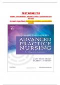 TEST BANK FOR HAMRIC AND HANSON-S  ADVANCED PRACTICE NURSING 6TH EDITION BY  MARY FRAN TRACY ALL CHAPTERS COVERED 1-16&sol;100&percnt; VERIFIED ANSWERS