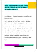 BIOL 1441 Final 2025&sol;2026 Exam  Questions and Verified Answers &vert;  Already Graded A&plus;
