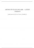 ARDMS SPI Exam 2025&sol;2026 &ndash; Latest Version &ndash; Verified Questions and Correct Answers &vert; Graded A&plus;