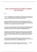 HOSP 180 QUESTIONS WITH CORRECT ANSWERS 100&percnt; ACCUARTE