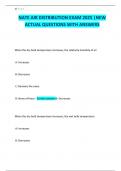 NATE AIR DISTRIBUTION EXAM 2025 &vert;NEW ACTUAL QUESTIONS WITH ANSWERS
