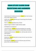HSAN STUDY GUIDE EXAM QUESTIONS AND ANSWERS 2025&sol;2026