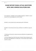 GUAM NOTARY EXAM&semi; ACTUAL QUESTIONS WITH 100&percnt; VERIFIED SOLUTIONS 2025