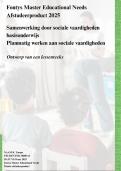 Scriptie Sociale vaardigheden en samenwerken bevorderen basisschool - COMPLETE LESSENREEKS - Fontys Master Educational Needs 2025
