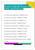 Panda Express Cook Test 2025&sol;2026  Exam Questions and Detailed Answers &vert;  Get it 100&percnt; Correct Answers