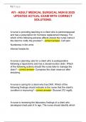 ATI Adult Medical Surgical NGN B &ndash; 2025 Updated Actual Exam with Correct Solutions