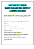 CSET SUBTEST II EXAM QUESTIONS AND 100&percnt; CORRECT ANSWERS 2025&sol;2026