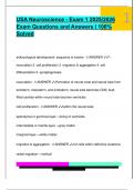 USA Neuroscience - Exam 1 2025&sol;2026  Exam Questions and Answers &vert; 100&percnt;  Solved