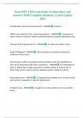 Texas DPS CID Exam Study Set Questions And Answers With Complete Solutions &vert; Latest Update 2025