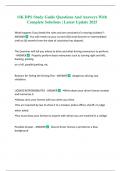 OK DPS Study Guide Questions And Answers With Complete Solutions &vert; Latest Update 2025
