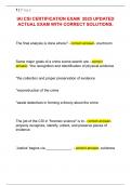 IAI CSI CERTIFICATION EXAM  2025 UPDATED  ACTUAL EXAM WITH CORRECT SOLUTIONS&period; 