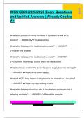 WGU C393 2025&sol;2026 Exam Questions  and Verified Answers &vert; Already Graded  A&plus; 