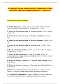 CFESA ELECTRICAL COMPREHENSIVE EXAM QUESTIONS AND 100&percnt; VERIFIED ANSWERS RECENTLY UPDATED