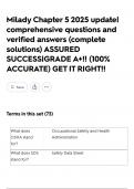 Milady Chapter 5 2025 update&vert; comprehensive questions and verified answers &lpar;complete solutions&rpar; ASSURED SUCCESS&vert;GRADE A&plus;&excl;&excl; &lpar;100&percnt; ACCURATE&rpar; GET IT RIGHT&excl;&excl;