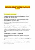 CFESA ELECTRICAL EXAM FULL BANK OF QUESTIONS AND VERIFIED ANSWERS TO SUPPORT CERTIFICATION SUCCESS