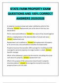 BUNDLE FOR STATE FARM EXAMS QUESTIONS AND 100&percnt; CORRECT ANSWERS 2025&sol;2026
