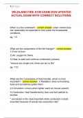 WILDLAND FIRE S190 EXAM 2025 UPDATED  ACTUAL EXAM WITH CORRECT SOLUTIONS&period;