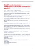 MedCA medical assistant comprehensive study set verified 100- correct&excl;&excl;&period;