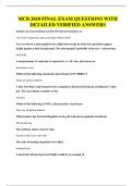 MCB 2010 FINAL EXAM QUESTIONS WITH DETAILED VERIFIED ANSWERS