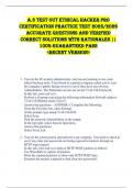 A&period;3 Test Out Ethical Hacker Pro  Certification PRACTICE TEST 2025&sol;2026  ACCURATE QUESTIONS AND VERIFIED  CORRECT SOLUTIONS WITH RATIONALES &vert;&vert;  100&percnt; GUARANTEED PASS  <RECENT VERSION> 