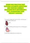 SHARP EKG PRACTICE TEST  2025&sol;2026 ACCURATE QUESTIONS  AND VERIFIED CORRECT  SOLUTIONS WITH RATIONALES &vert;&vert;  100&percnt; GUARANTEED PASS  <RECENT VERSION> 