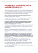APUSH UNIT 4 EXAM QUESTIONS & ANSWERS&lpar;GRADED A&plus;&rpar;