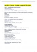 BIO202 FINAL EXAM CORRECT 100&percnt;