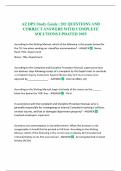 AZ DPS Study Guide &vert; 202 QUESTIONS AND CORRECT ANSWERS WITH COMPLETE SOLUTIONS UPDATED 2025 