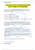 NBSTSA PSI CST EXAM QUESTIONS WITH COMPLETE ANSWERS