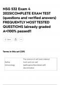 NSG 532 Exam 4 2025&vert;COMPLETE EXAM TEST &lpar;questions and verified answers&rpar; FREQUENTLY MOST TESTED QUESTIONS &vert;already graded A&plus;&vert;100&percnt; passed&excl;&excl;