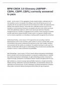BPM CBOK 3&period;0 Glossary &lpar;ABPMP - CBPA&comma; CBPP&comma; CBPL&rpar; correctly answered to pass