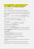 5&period;01 POWERPOINT 1 SAM TRAINING WITH ALL CORRECT & VERIFIED ANSWERS 