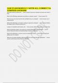 SAM EXAM MODULE 3 WITH ALL CORRECT & VERIFIED ANSWERS 
