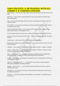 SAM CONCEPTS 1 LAB TRAINING WITH ALL CORRECT & VERIFIED ANSWERS