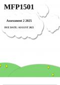 MFP1501 Assignment 2 2025