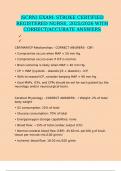 &lpar;SCRN&rpar; EXAM&colon; STROKE CERTIFIED REGISTERED NURSE&comma; 2025&sol;2026 WITH CORRECT&sol;ACCURATE ANSWERS