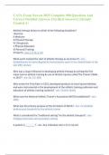CATA Exam Newest 2025 Complete 900 Questions And Correct Detailed Answers &lpar;Verified Answers&rpar; &vert;Already Graded A&plus;
