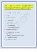 SERVSAFE ALCOHOL CERTIFICATION Practice Exam Questions with 100- Correct Answers Latest Versions