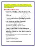 SERVSAFE ALCOHOL CERTIFICATION Exam 2 Questions with 100- Correct Answers Latest Versions