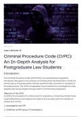 Criminal Procedure Code &lpar;CrPC&rpar; Essentials &ndash; Notes&plus; MCQs for Legal Test Success
