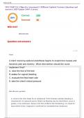WGU D447 OA &vert; Objective Assessment &vert; 2 Different Updated Versions &vert; Questions and Answers &vert; 2025 Update &vert; 100&percnt; Correct&period;