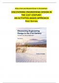 Solutions for Discovering Engineering Design in the 21st Century&colon; An Activities-Based Approach 1st Edition by Bradley Striebig&comma; All Chapters Included