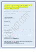 ANATOMY NBME-CLINICAL CORRELATES Questions and Answers Graded A&plus; Latest Versions 2025 Graded