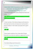 NIMS 800 NEW Questions with  Correct  Answers  for Specific Exam Mail  supergrades12&commat;gmail&period;com